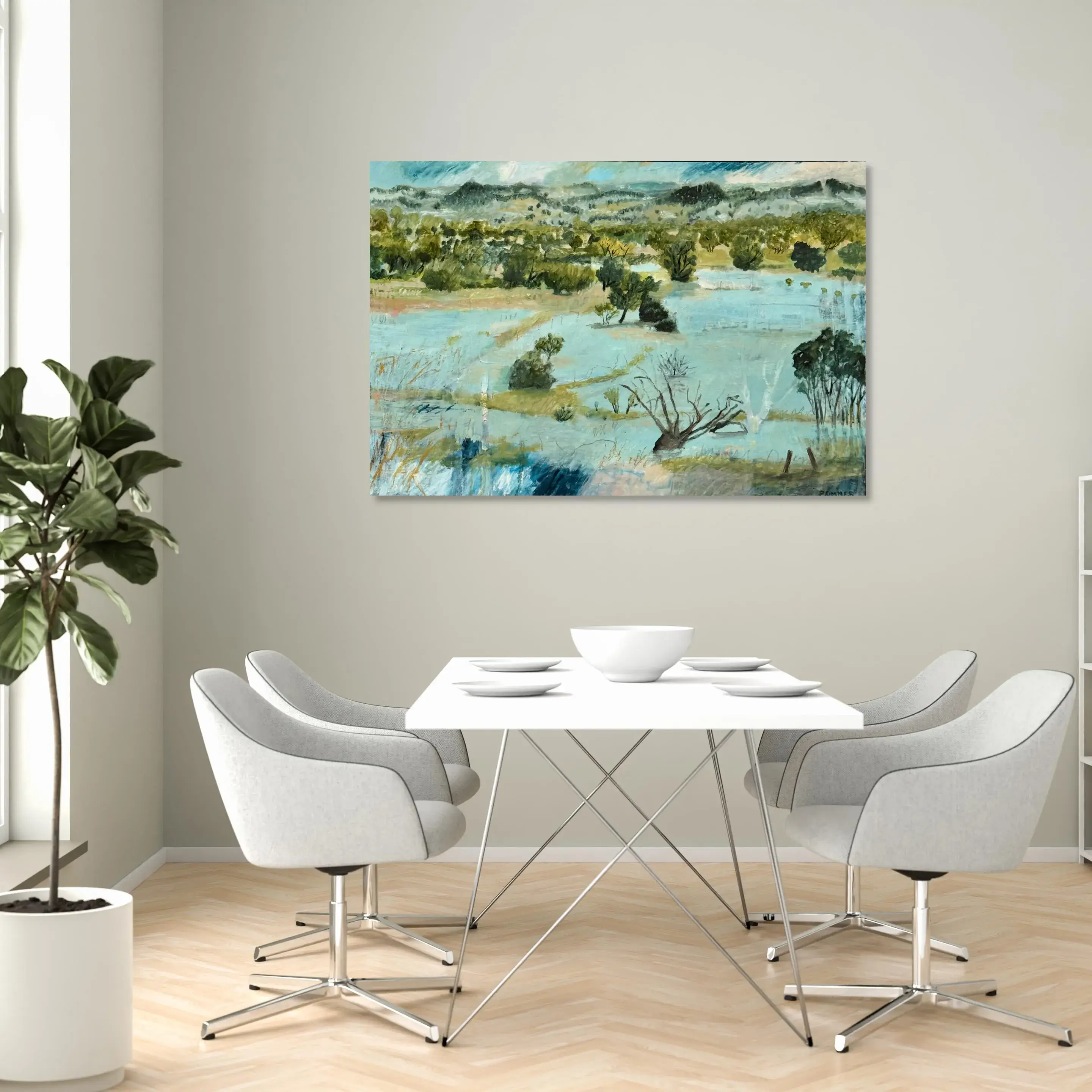 Receding Flood Waters, Hunter River on Kitchen.webp