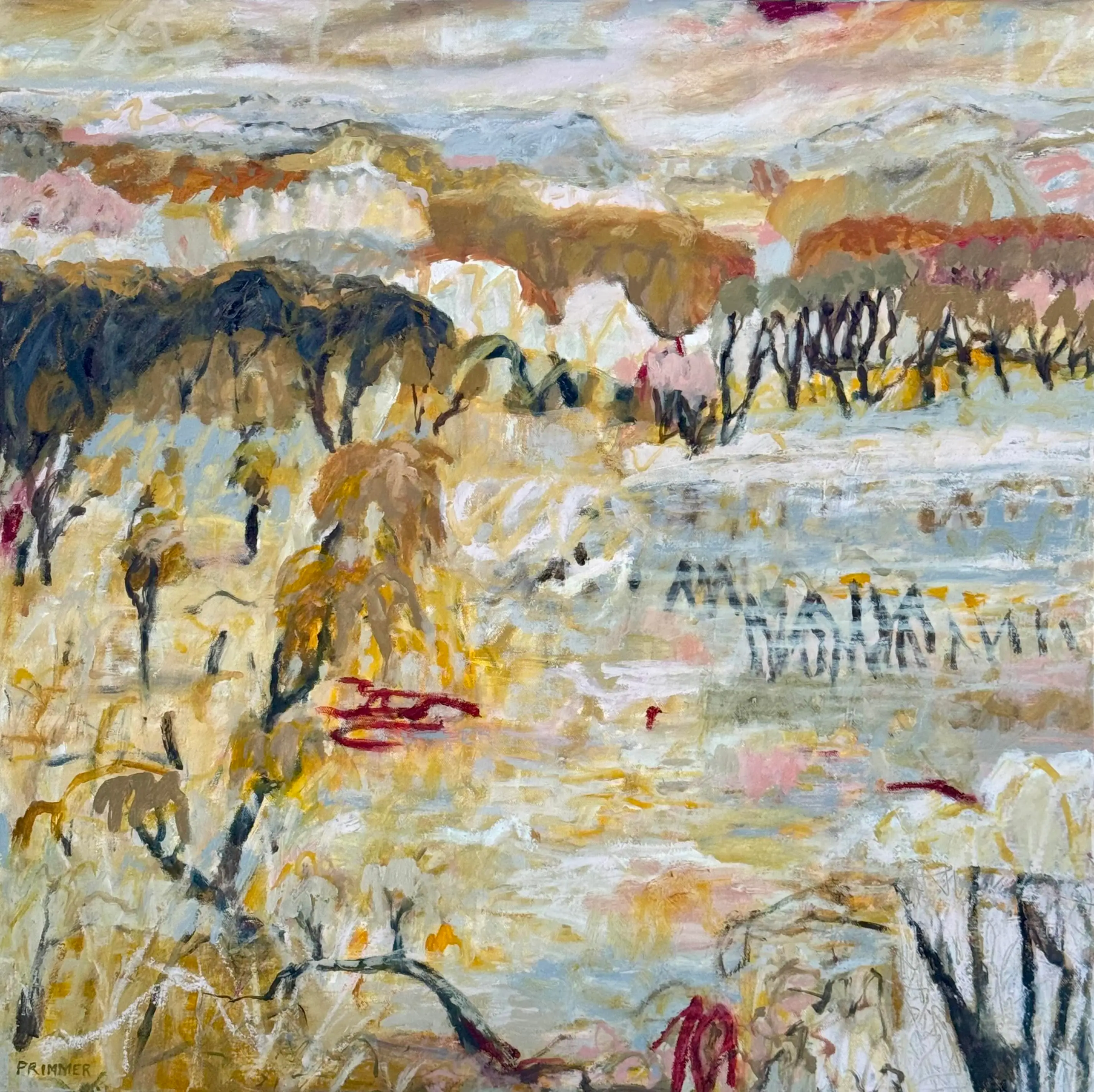 Elizabeth Primmer_The Landscape Erased and Rewritten_78 x 78 cm