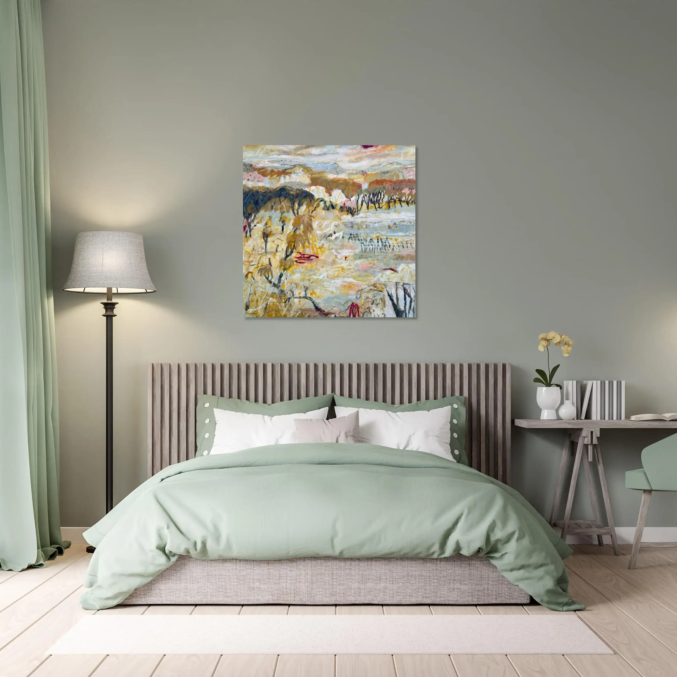 The Landscape Erased and Rewritten on Bedroom Olive.webp