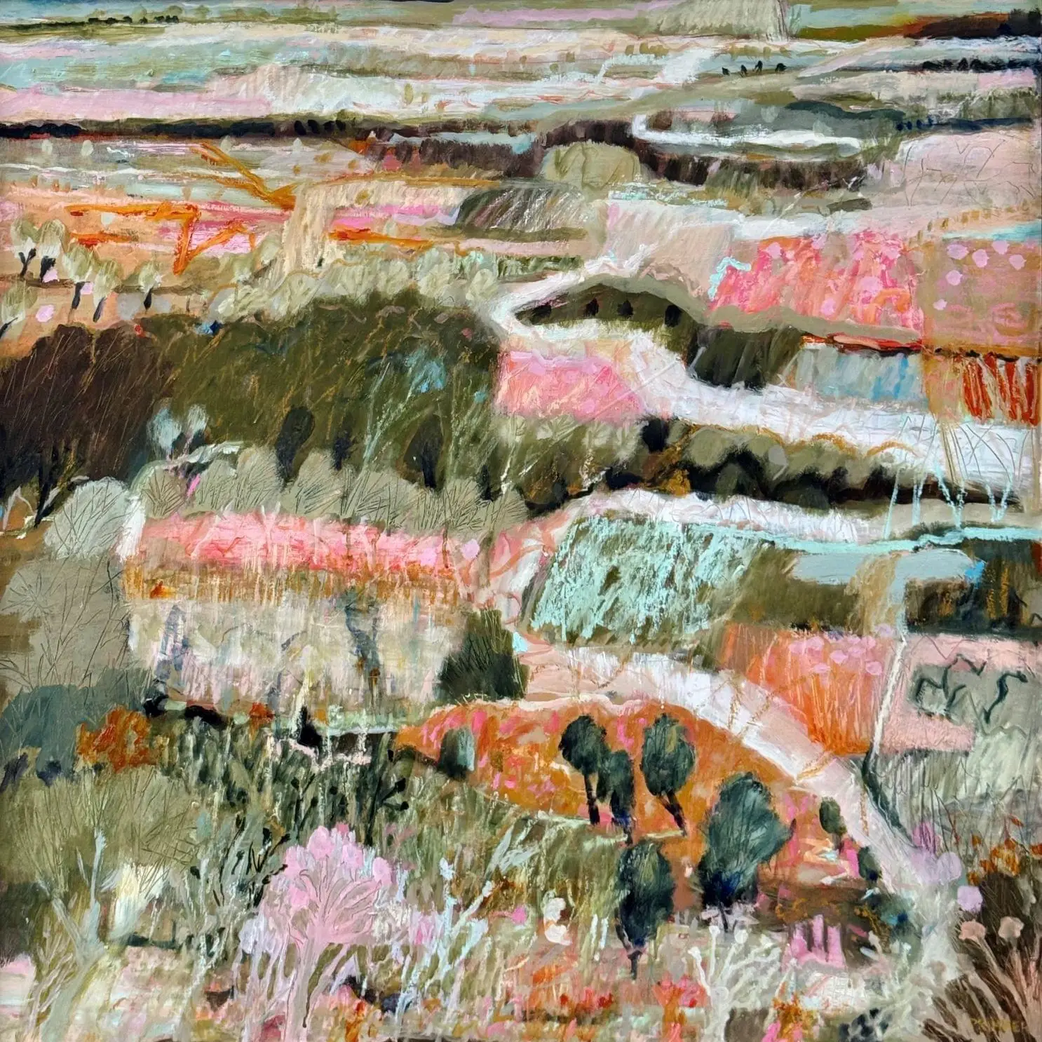 Renewal_oil on panel (framed)_92 x 92cm_E Primmer