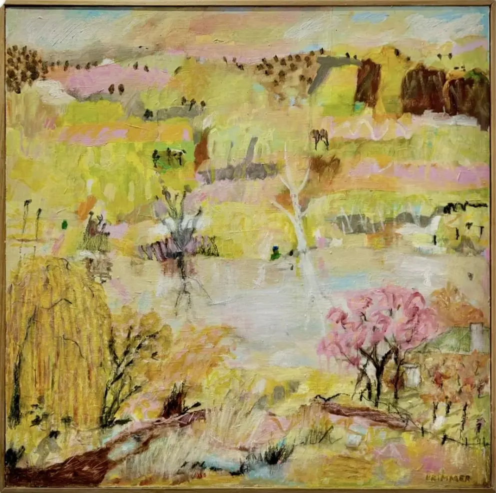 First Memories, Wuuluman_ 62 x 62 cm (framed_oil on panel_Sold_2025