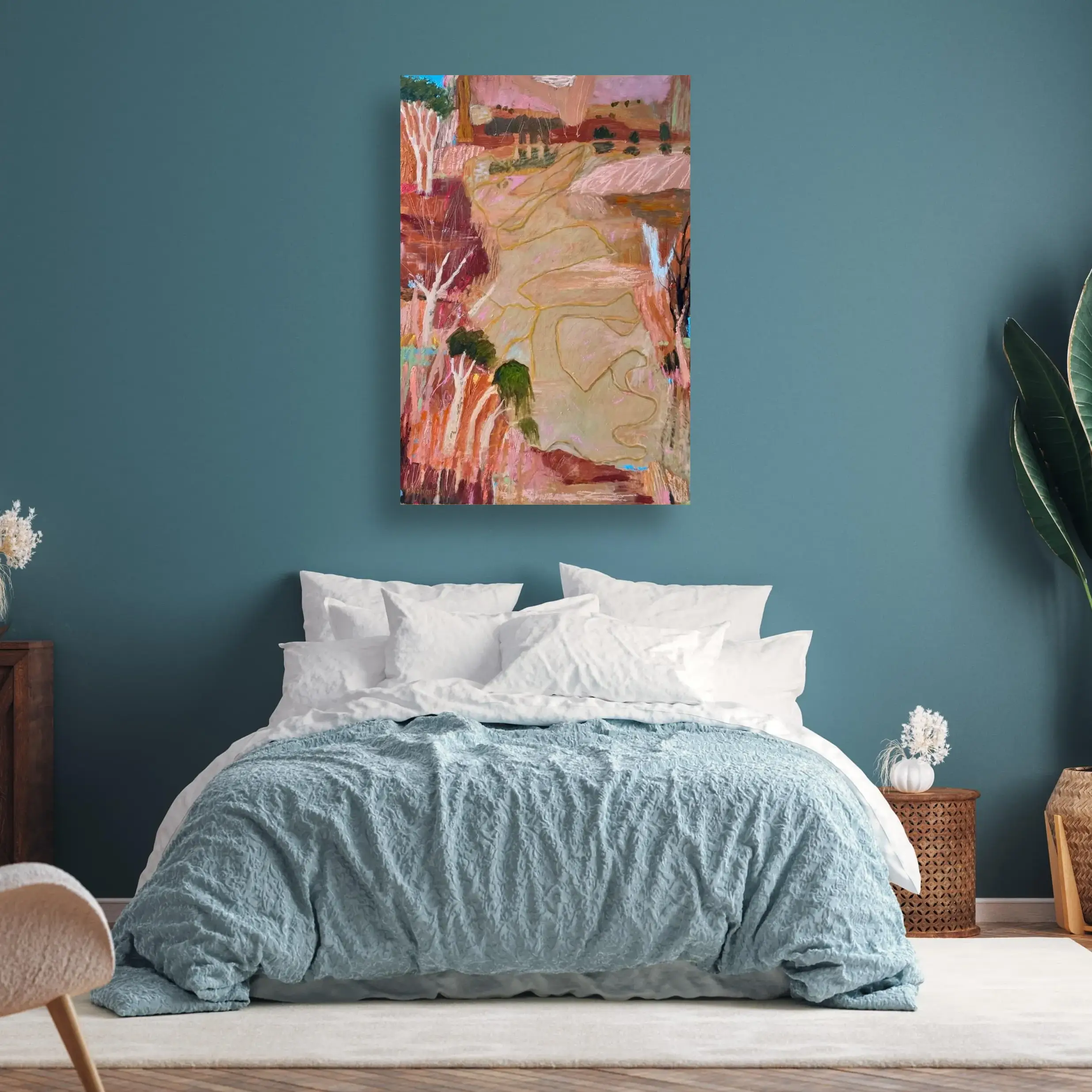 Fish Traps on Bedroom blue.webp