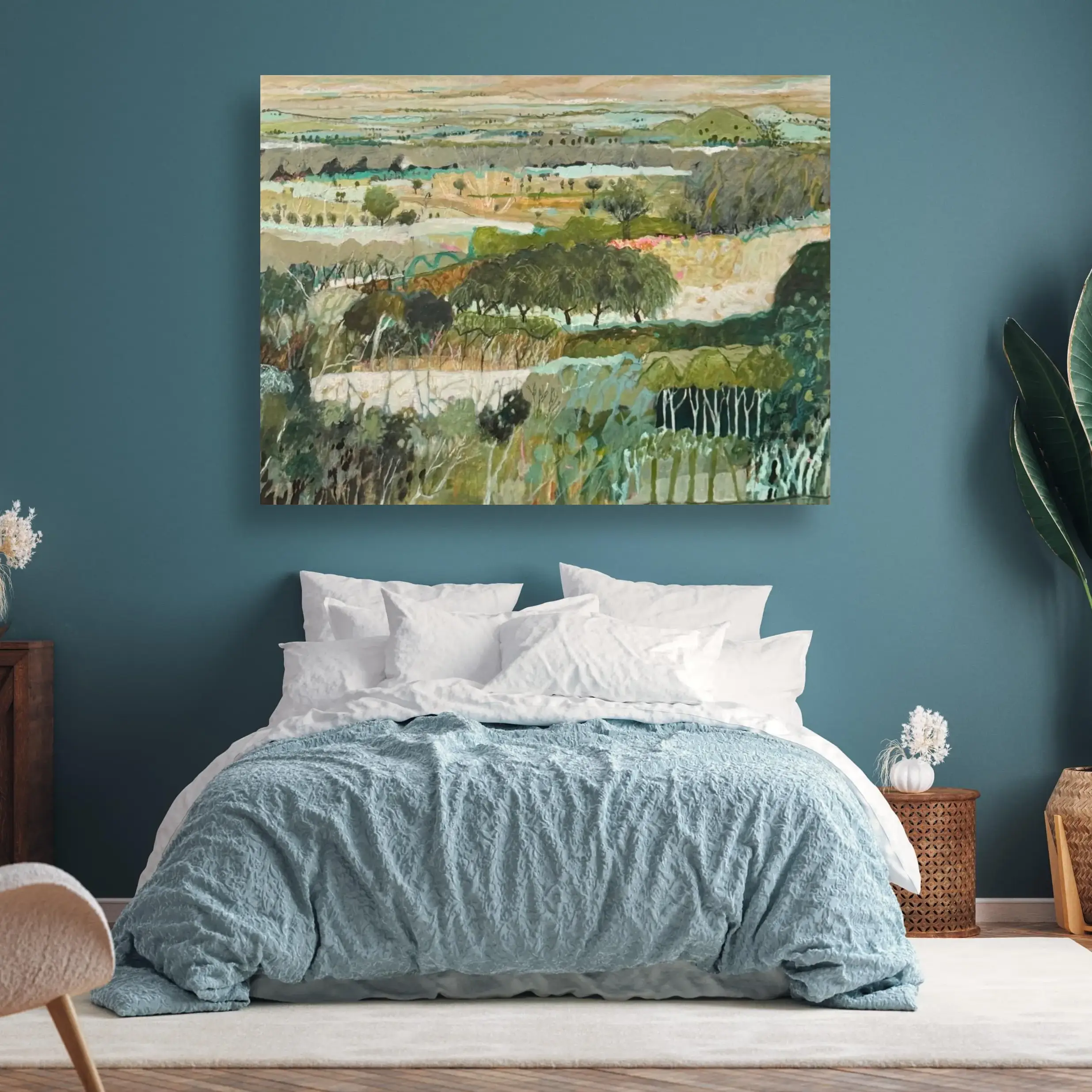 Those Years of Green on Bedroom blue.webp