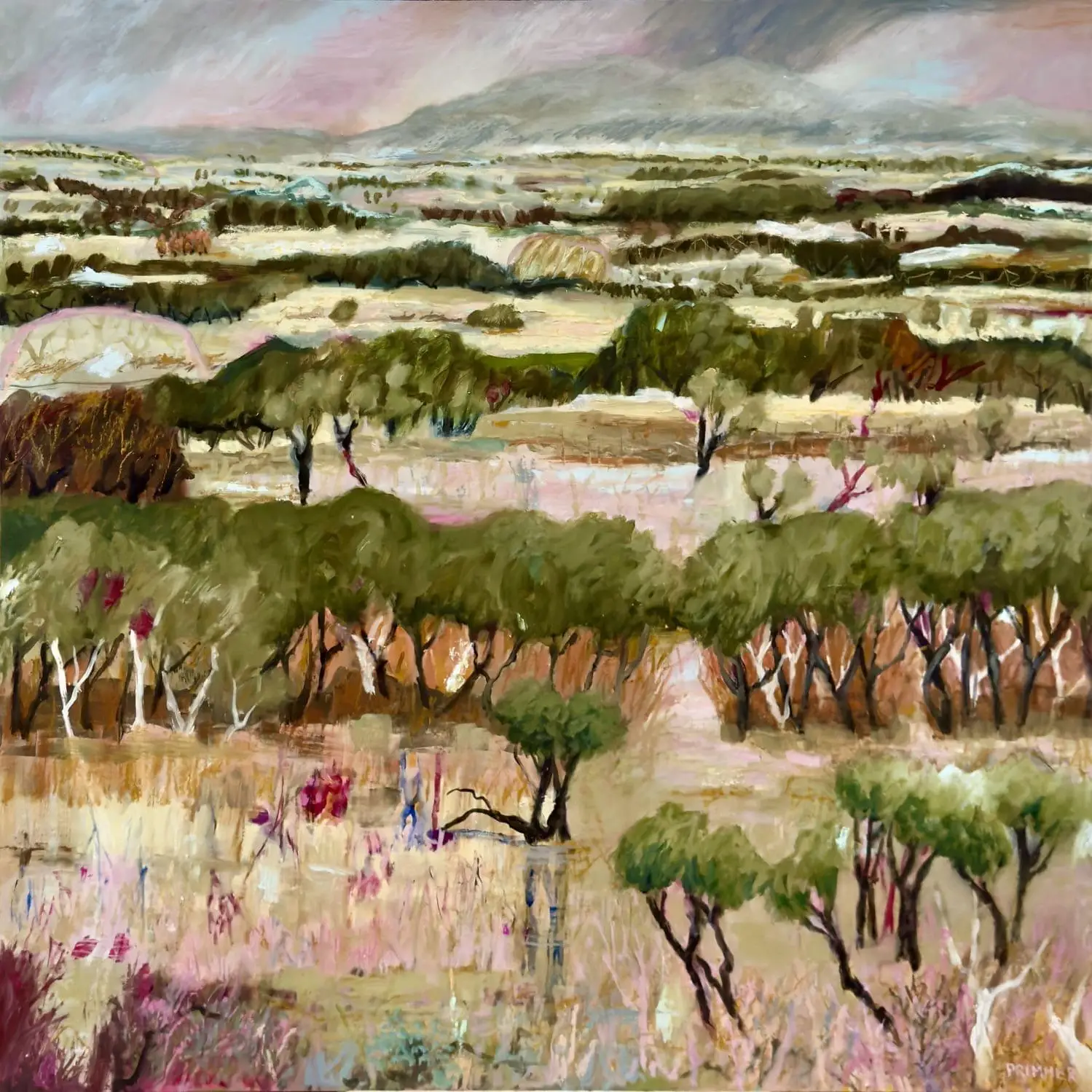 After the Rain_oil on panel (framed) 92 x 92cm_E Primmer