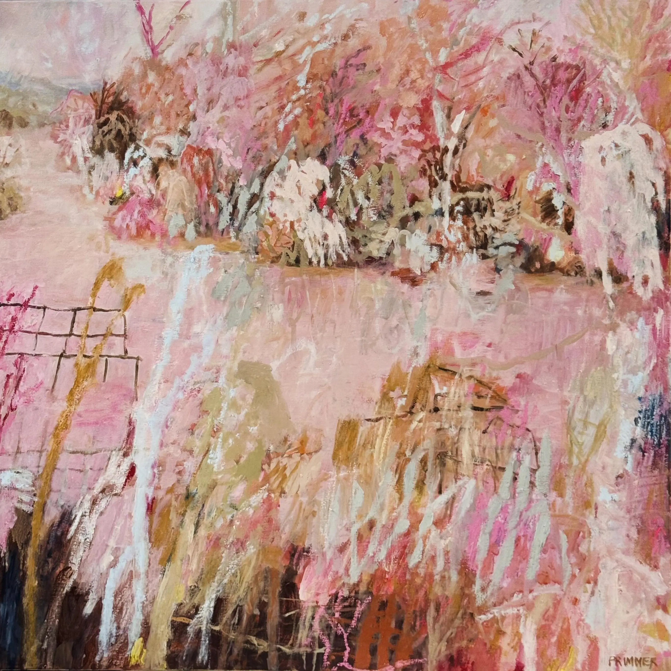 Early Morning, Hunter River_Oil on Canvas_76 x 76 cm (framed)