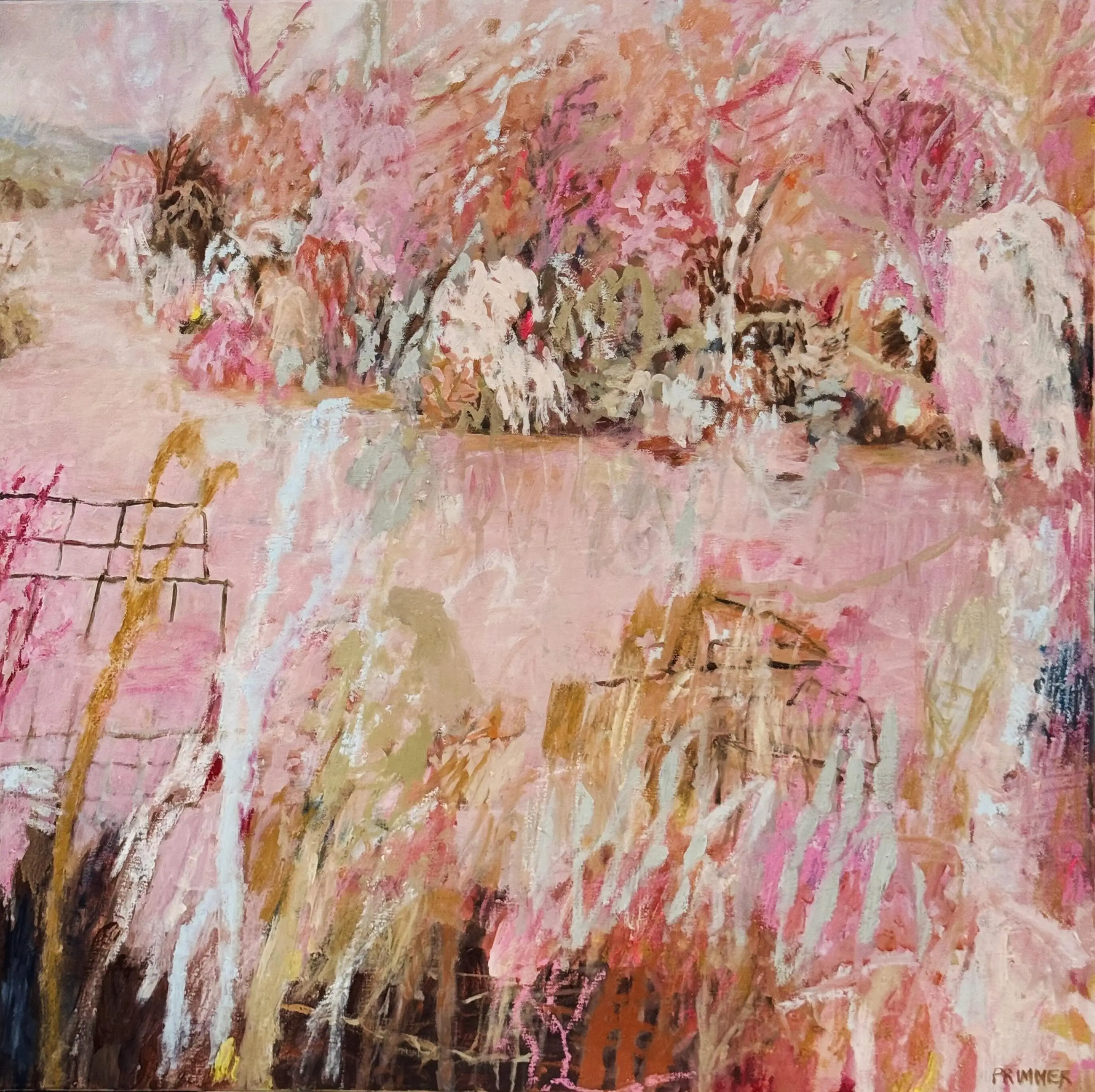 Early Morning, Hunter River_Oil on Canvas_76 x 76 cm (framed)