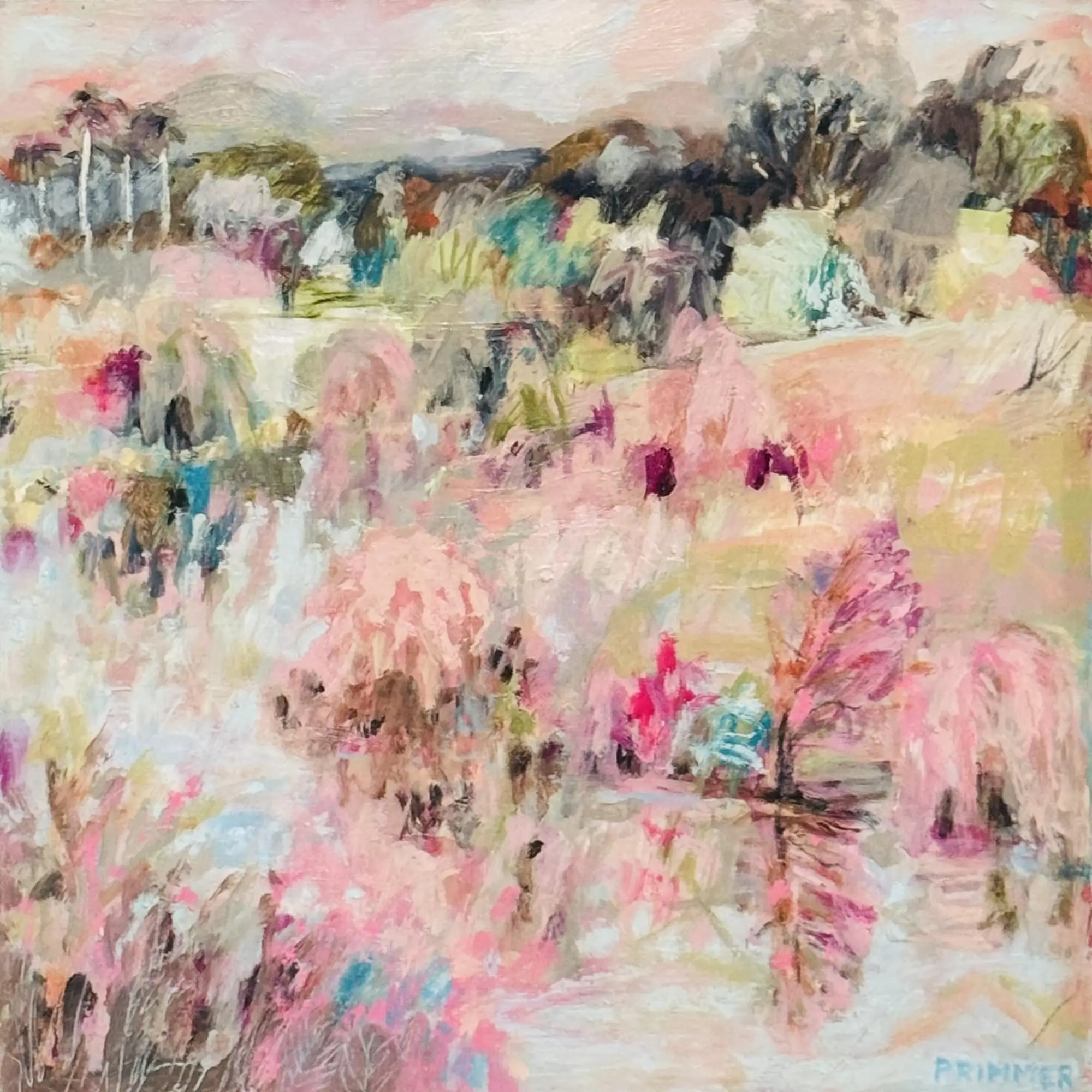 Under a Morning Sky 43.5 x 43.5 oil on panel